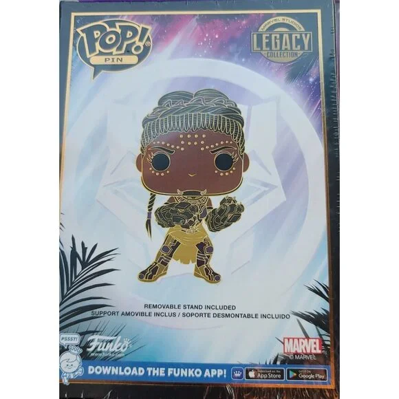 Funko Pop Pin SHURI Black Panther Wakanda Forever Target Exclusive NEW/SEALED - Picture 2 of 3